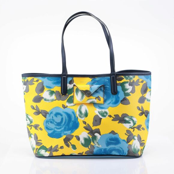 Marc by Marc Jacobs Reversible Jerrie Desert Rose Canvas Tote Yellow - Picture 4 of 12